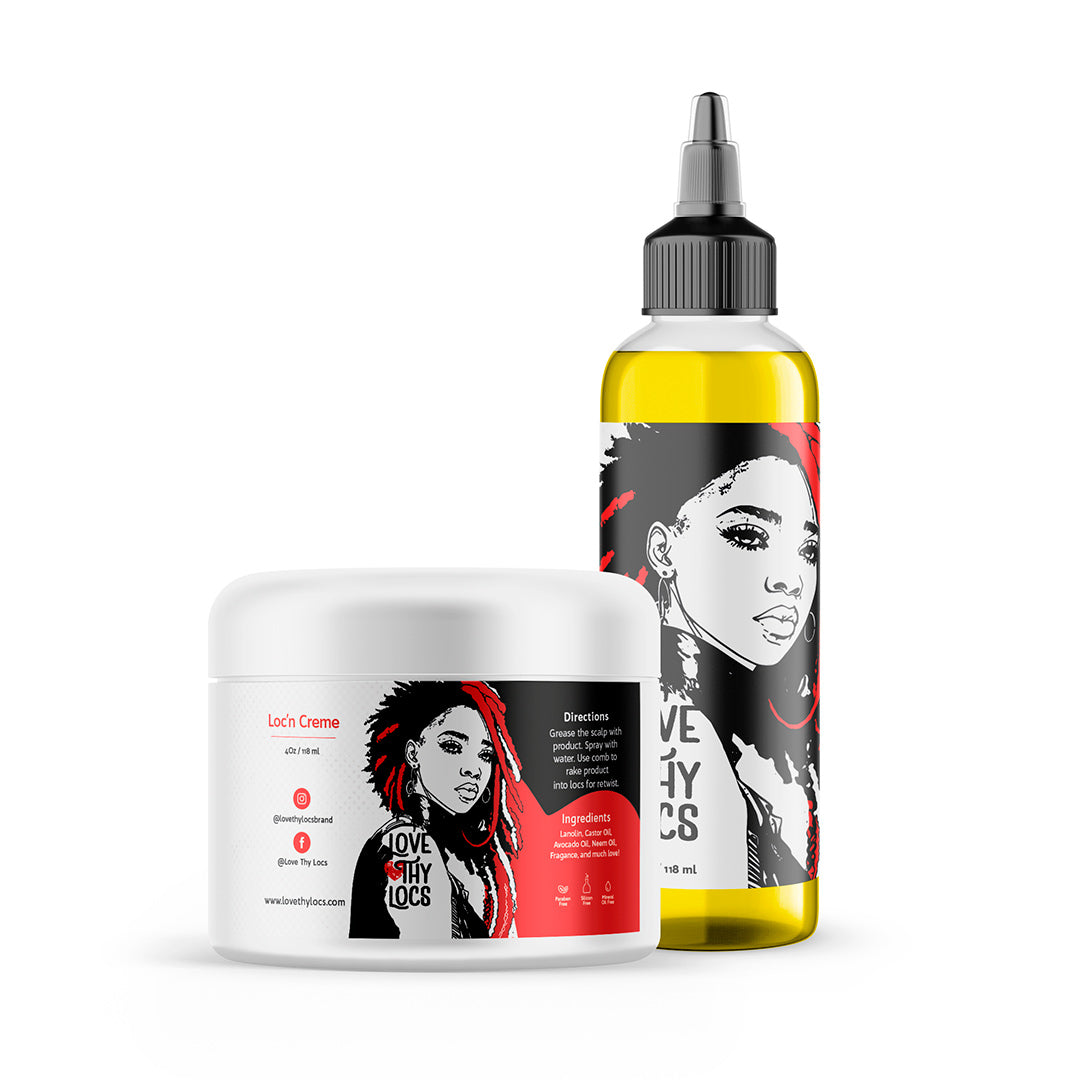 The perfect pair! our hydrating oil and our Loc’n Creme